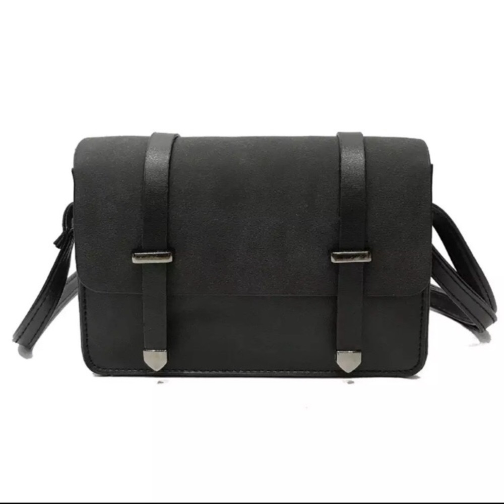 Black Messenger Tote - Picture 5 of 8